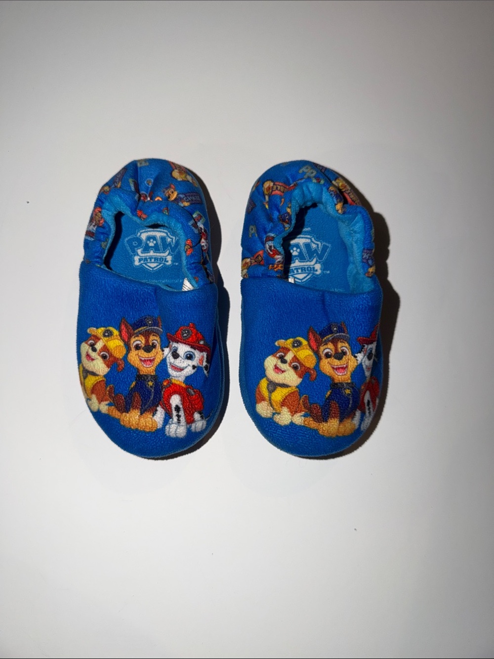 Paw Patrol Blue Kids Character Slip-On Footies